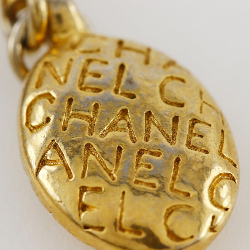 [Chanel] LOGO DE CHANEL OVAL Bracelet 3 enchapado de oro vintage consecutivo alrededor de 97.0g logotipo damas ovales