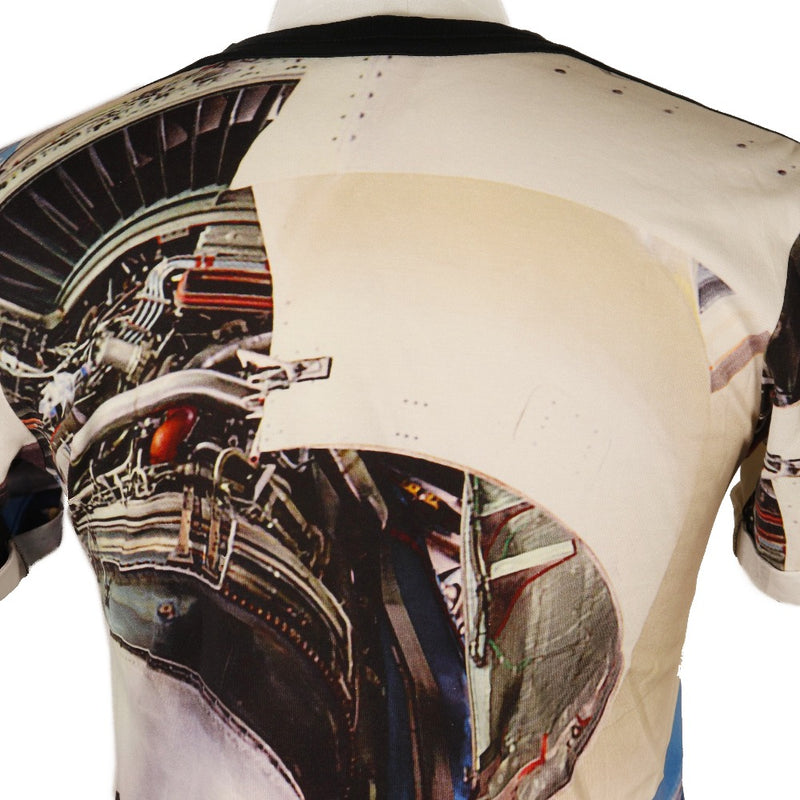 [Louis Vuitton]LOUIS VUITTON Space Shuttle Short Sleeve T-shirt Cotton White/Black SPACE SHUTTLE Men A-Rank