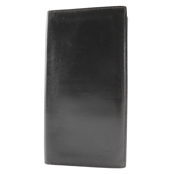 [Hermes] Hermes 
 MC2 Fleming Long Billet 
 Box Carf Negro □ E grabado MC2 Fleming Men's