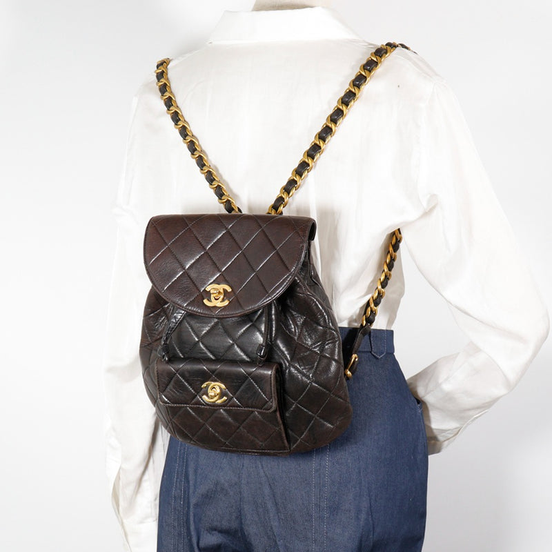 [CHANEL] Chanel Matelasse Backpack・Daypack 
 A10177