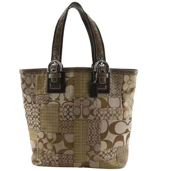 [COACH] 코치 시그니처 패치워크 토트백 
 10089