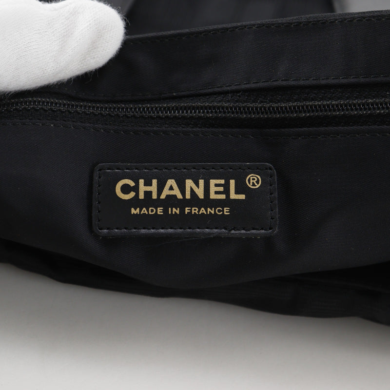 良品 CHANEL シャネル ニュートラベル トートバッグ Vintage 黒 CHANEL】シャネル ニュートラベルライン トートMM トートバッグ A15991
