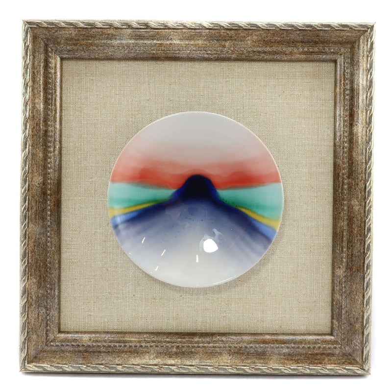 四代徳田八十吉額皿　太古の富士　赤 Yahoo!オークション -「四代徳田八十吉」(皿) (九谷)の落札相場