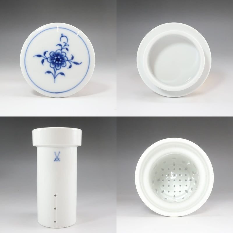 Meissen】マイセン ブルーオニオン ティーポット 茶こし付 食器