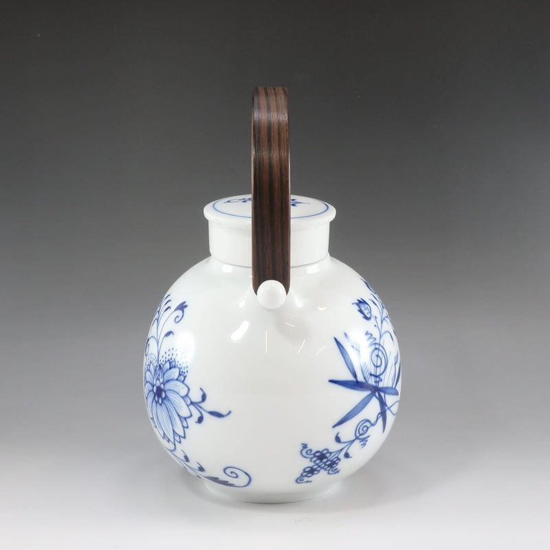 Meissen】マイセン ブルーオニオン ティーポット 茶こし付 食器