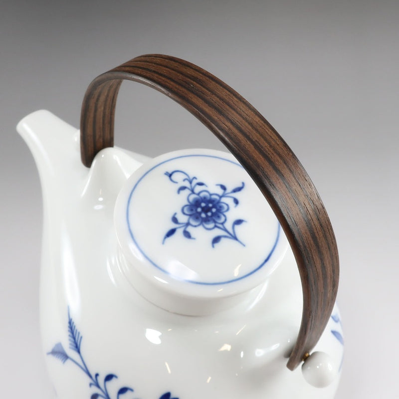 Meissen】マイセン ブルーオニオン ティーポット 茶こし付 食器