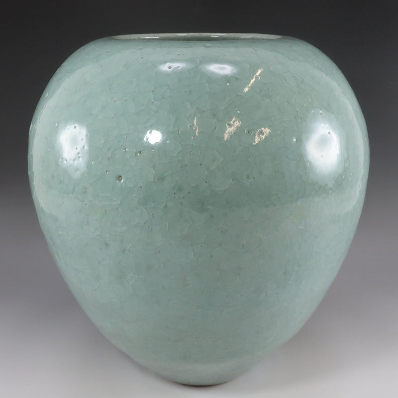 Tesoro nacional vivo de Shimizu uichi, jarrón de bote Aoko