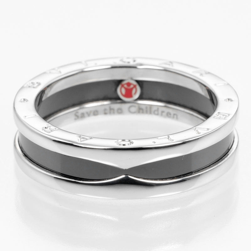 [Bvlgari] bulgari 
 Beezero One Save Zachildren 24 anillo / anillo 
 B.Zero1 Silver 925 x cerámica aproximadamente 7.73 g Be cero uno Save the Children Men's A Rank