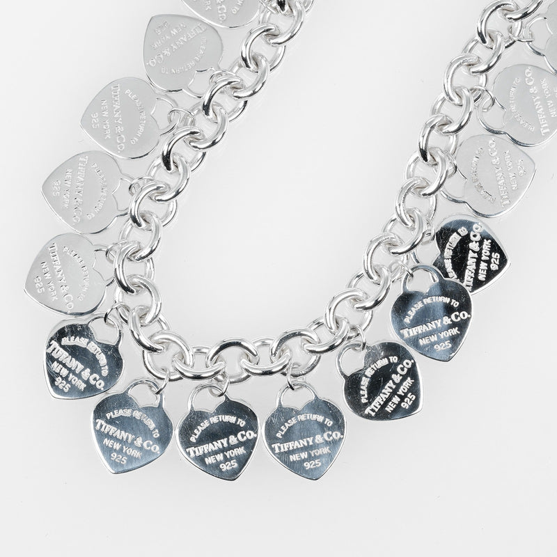 [Tiffany & co.]TIFFANY&Co.
 Retton Multi Heart Tag Bracelet
 Silver 925 about 32.4g Return to Multi Heart Tag Ladies A-Rank