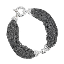 【TIFFANY&Co.】ティファニー
 マルチストランド ヴィンテージ ブレスレット
 シルバー925 約39g Multistrand Vintage レディースAランク