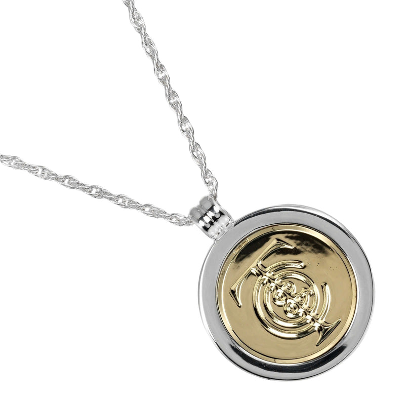 [Tiffany & co.]TIFFANY&Co.
 T & C coin Necklace
 Silver 925 ×18KYellow Gold Approximately 14.6g T & C Coin Ladies A Rank