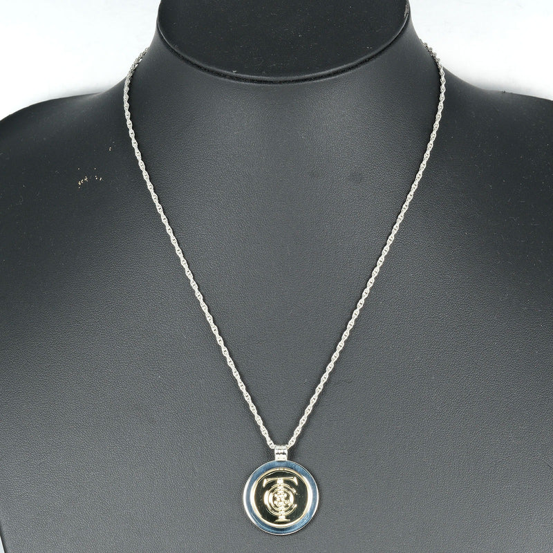 [Tiffany & co.]TIFFANY&Co.
 T & C coin Necklace
 Silver 925 ×18KYellow Gold Approximately 14.6g T & C Coin Ladies A Rank