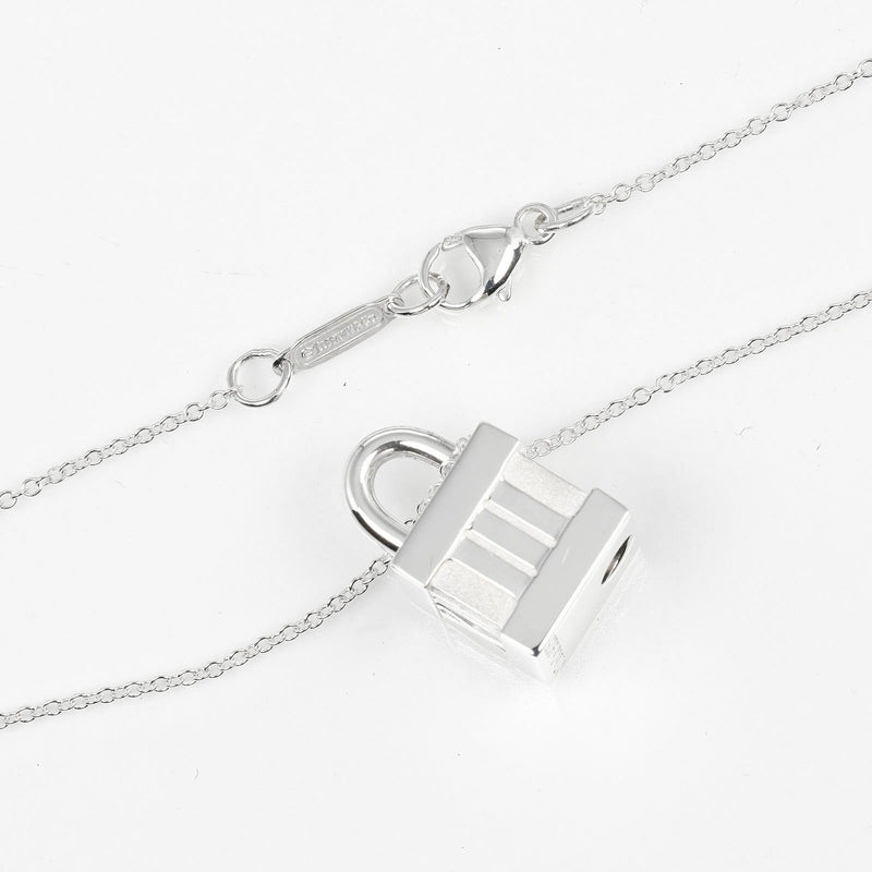 [Tiffany & co.]TIFFANY&Co.
 Collar de rock atlas 
 Silver 925 aproximadamente 11.5g Atlas Lock Ladies A Rank