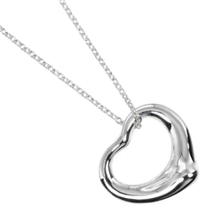 [Tiffany & co.]TIFFANY&Co.
 Open heart Necklace
 16mm Model Silver 925 about 3.5g Open Heart Ladies A Rank