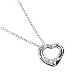 【TIFFANY&Co.】ティファニー
 オープンハート ネックレス
 11mmモデル シルバー925 約1.6g Open heart レディースAランク