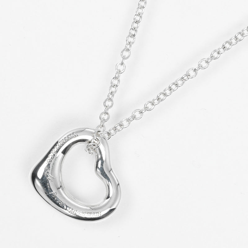 [Tiffany & co.]TIFFANY&Co.
 Open heart Necklace
 11mm Model Silver 925 about 2.1g Open Heart Ladies A Rank