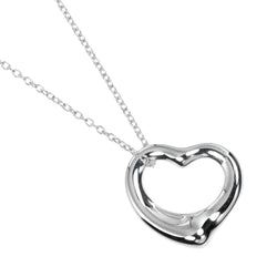 【TIFFANY&Co.】ティファニー
 オープンハート ネックレス
 16mmモデル シルバー925 約3.2g Open heart レディースAランク