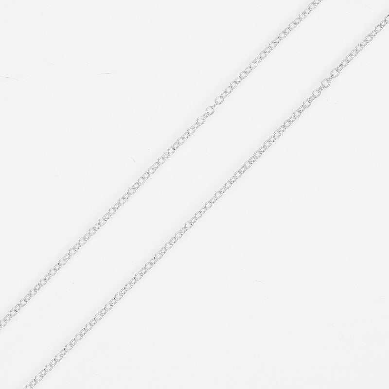 [Tiffany & co.]TIFFANY&Co.
 Open heart Necklace
 16mm Model Silver 925 about 3.2g Open Heart Ladies A Rank