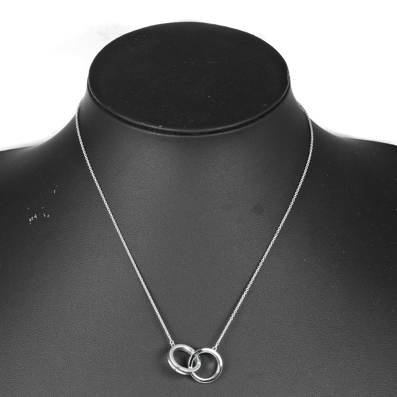 [Tiffany & co.]TIFFANY&Co.
 1837 Collar de círculo entrelazado 
 Silver 925 aproximadamente 4.9g 1837 Círculo entrelazado Damas A Rank