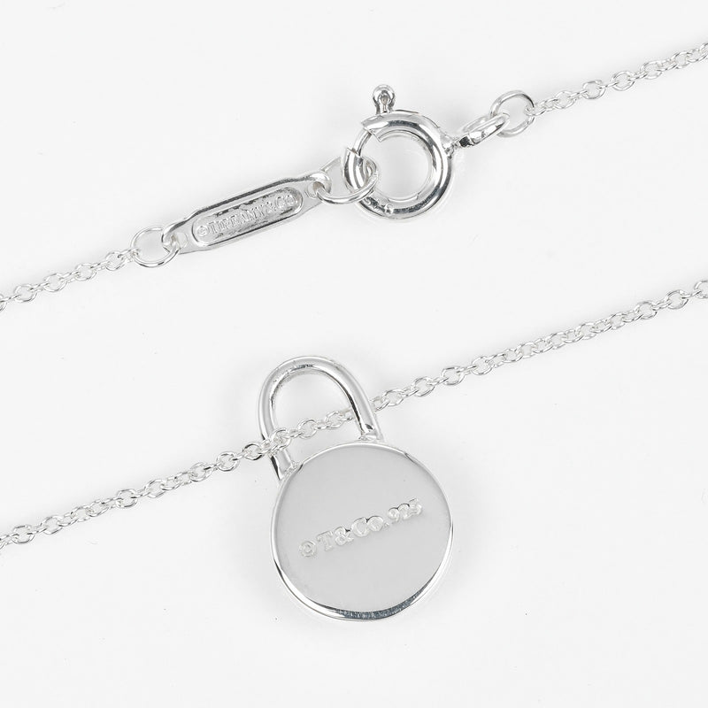 [Tiffany & Co.]TIFFANY&Co.
 1837 둥근 바위 목걸이 
 실버 925 X 다이아몬드 약 2.5G 1837 라운드 록 레이디스 랭크