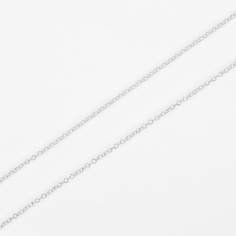 [Tiffany & co.]TIFFANY&Co.
 Double tier drop Necklace
 Silver 925 Approximately 5.6g DOUBLE TEARDROP Ladies A Rank