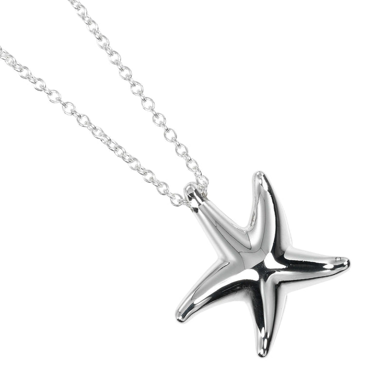 【TIFFANY&Co.】ティファニー
 スターフィッシュ ネックレス
 シルバー925 約2.9g Star fish レディースAランク