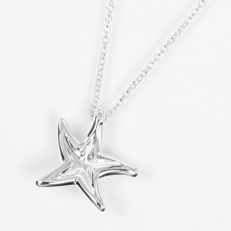 【TIFFANY&Co.】ティファニー
 スターフィッシュ ネックレス
 シルバー925 約2.9g Star fish レディースAランク