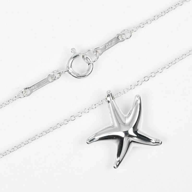 【TIFFANY&Co.】ティファニー
 スターフィッシュ ネックレス
 シルバー925 約2.9g Star fish レディースAランク