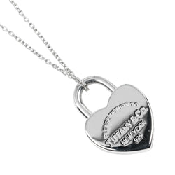 [Tiffany & co.]TIFFANY&Co.
 Rettonu Heart Lock Necklace
 Silver 925 about 9.5g Return to Heart Lock Lock Locks A Rank