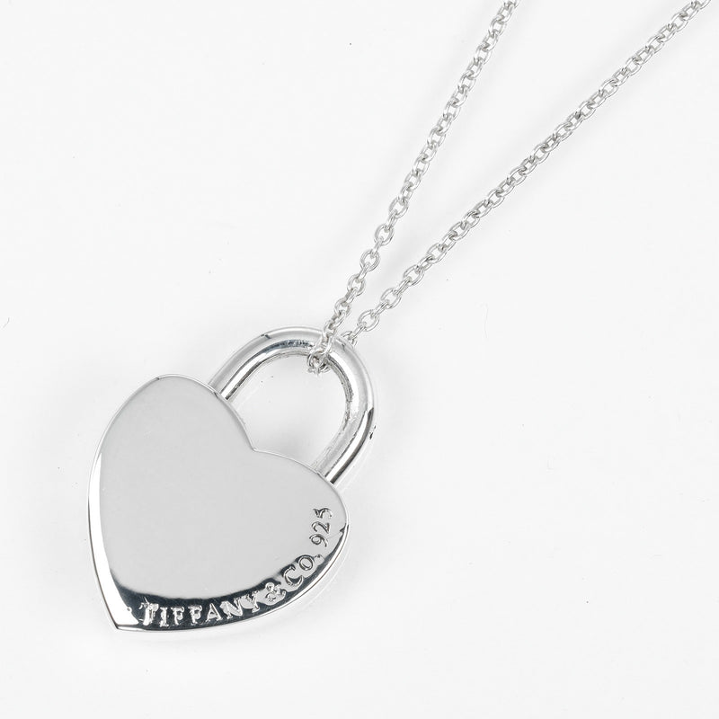 【TIFFANY&Co.】ティファニー
 リターントゥ ハートロック ネックレス
 シルバー925 約9.5g Return to heart lock レディースAランク