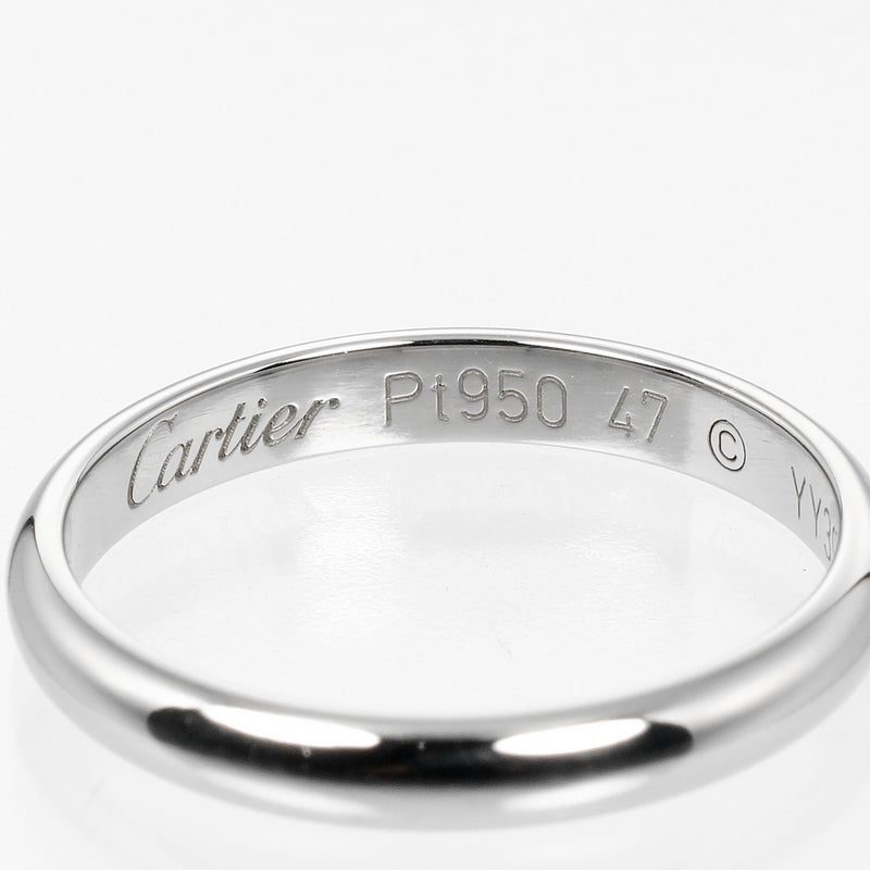 [Cartier] Cartier 
 1895 boda 7 anillo / anillo 
 PT950 Platinum aproximadamente 2.58g 1895 Ladies de bodas un rango