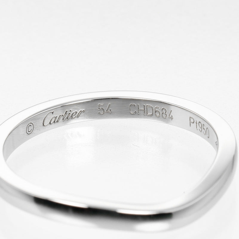 [Cartier] Cartier 
 Ballerina curve No. 13.5 Ring
 PT950 Platinum about 3.7g Ballerina Curve Ladies A Rank