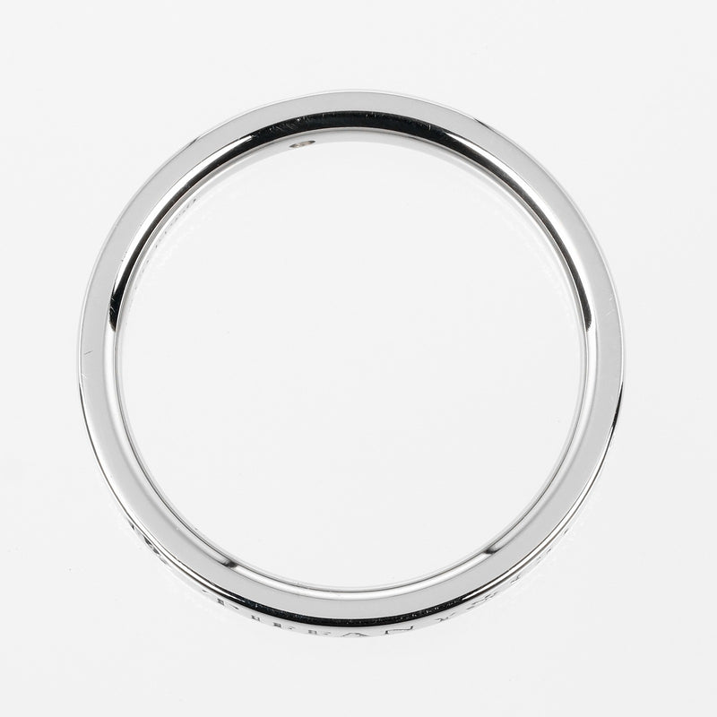 [Tiffany & co.]TIFFANY&Co.
 Flat Band No. 10 Ring
 3mm model PT950 Platinum x 3P Diamond about 4.8g Flat Band Ladies A Rank