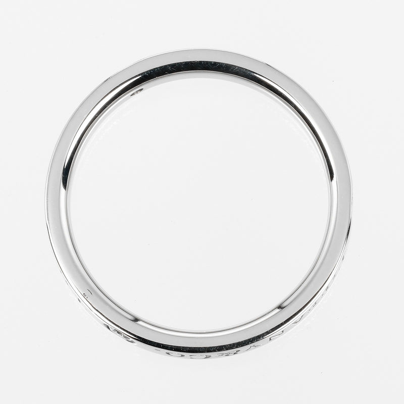 [Tiffany & co.]TIFFANY&Co.
 Banda plana No. 10 Anillo / anillo 
 Modelo de 3 mm PT950 Platinum x 3p Diamond aproximadamente 4.8 g de banda plana Damas A Rank