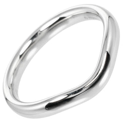 【TIFFANY&Co.】ティファニー
 カーブド バンド 14号 リング・指輪
 3mmモデル Pt950プラチナ 約6.4g Curved band レディースAランク