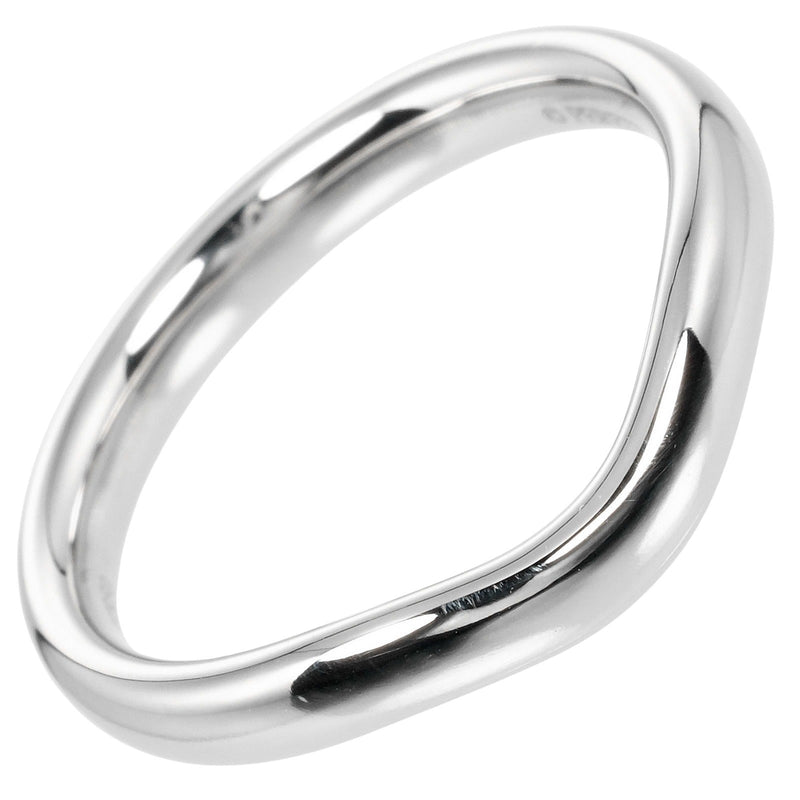 [Tiffany & co.]TIFFANY&Co.
 Curvud band No. 14 Ring
 3mm model PT950 Platinum about 6.4g CURVED BAND Ladies A Rank