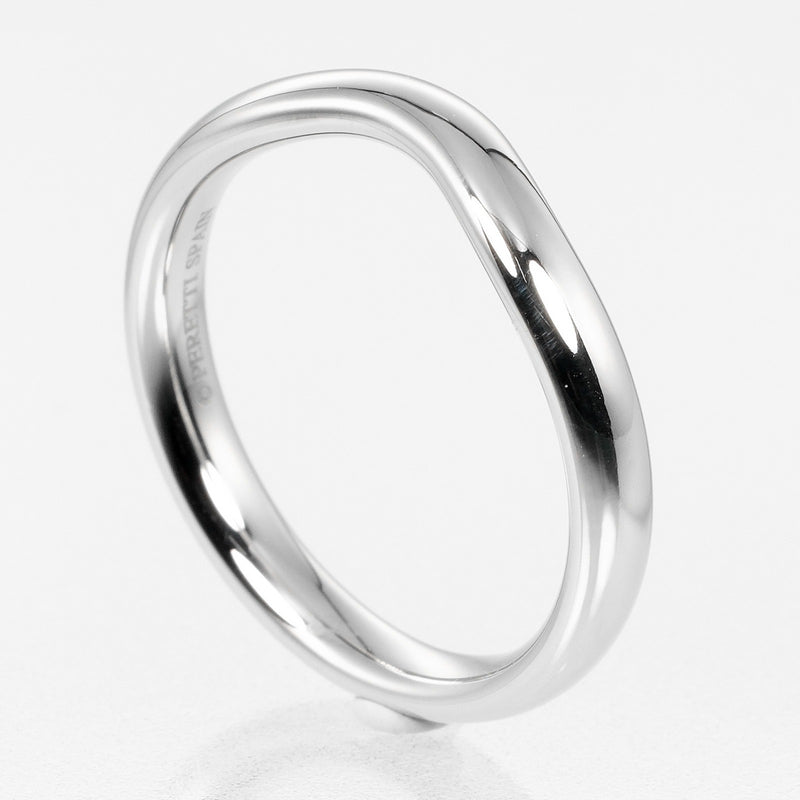 [Tiffany & co.]TIFFANY&Co.
 Banda curva No. 14 Anillo / anillo 
 Modelo de 3 mm PT950 Platinum aproximadamente 6.4 g de la banda curva damas un rango