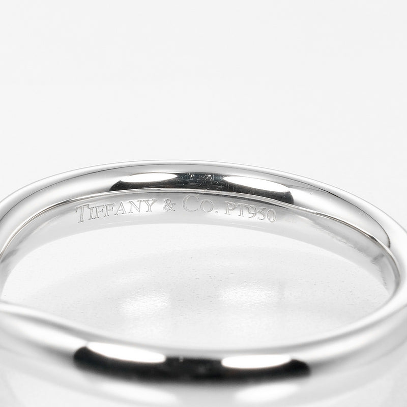 [Tiffany & co.]TIFFANY&Co.
 Curvud band No. 14 Ring
 3mm model PT950 Platinum about 6.4g CURVED BAND Ladies A Rank