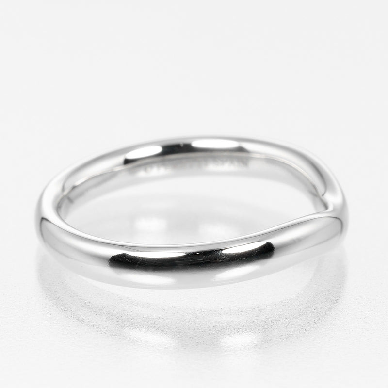 [Tiffany & co.]TIFFANY&Co.
 Curvud band No. 14 Ring
 3mm model PT950 Platinum about 6.4g CURVED BAND Ladies A Rank