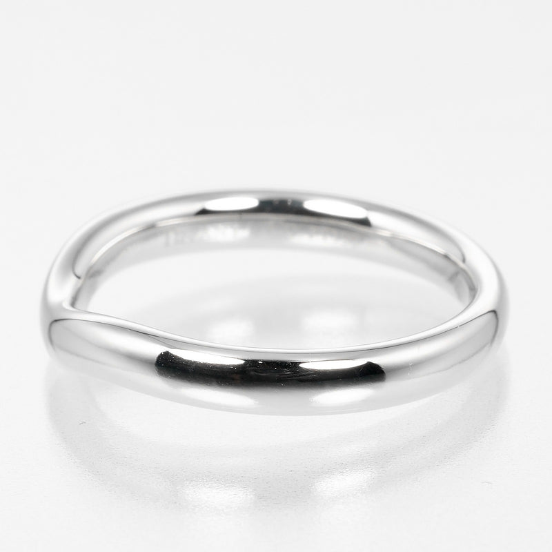 [Tiffany & co.]TIFFANY&Co.
 Banda curva No. 14 Anillo / anillo 
 Modelo de 3 mm PT950 Platinum aproximadamente 6.4 g de la banda curva damas un rango