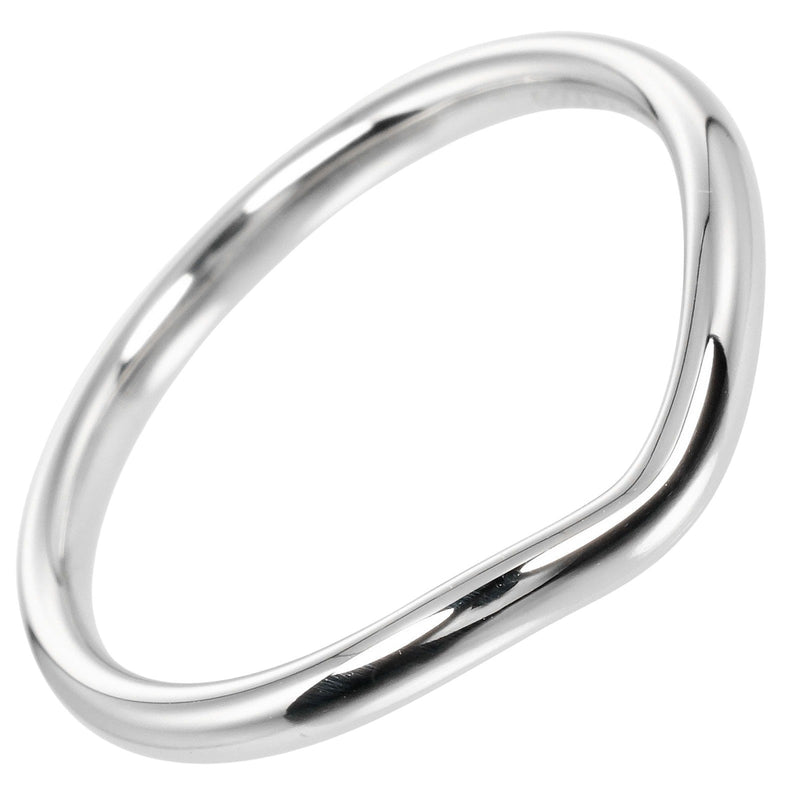 [Tiffany & co.]TIFFANY&Co.
 Banda curva No. 16 Anillo / anillo 
 Modelo de 2 mm PT950 Platinum aproximadamente 4 g de banda curva damas un rango