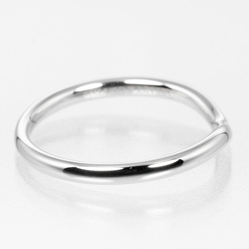 [Tiffany & co.] Tiffany 
 Bande incurvée n ° 16 anneau / anneau 
 Modèle de 2 mm PT950 Platinum Environ 4G Band incurvé Madames A RANG