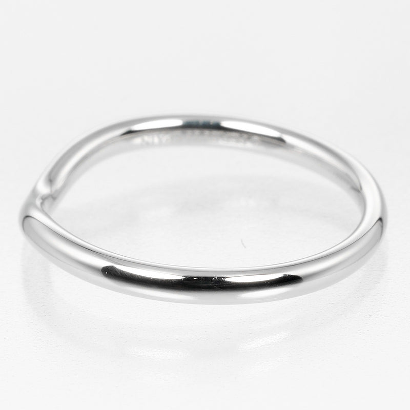 [Tiffany & co.] Tiffany 
 Bande incurvée n ° 16 anneau / anneau 
 Modèle de 2 mm PT950 Platinum Environ 4G Band incurvé Madames A RANG