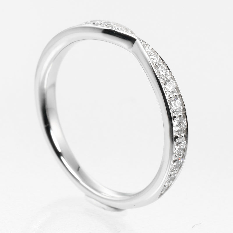 [Tiffany & co.] Tiffany 
 Harmony 8.5 Anneau / anneau 
 PT950 Platinum x Diamond environ 2,88 g harmonie mesdies un rang