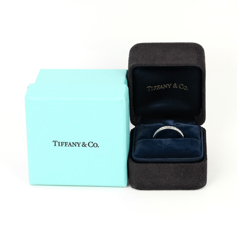 [Tiffany & co.]TIFFANY&Co.
 Poner el anillo / anillo de medio círculo medio 6 
 Modelo de 2.5 mm PT950 Platinum X Diamond aproximadamente 3.5 g de ajuste de medio círculo Damas A Rank