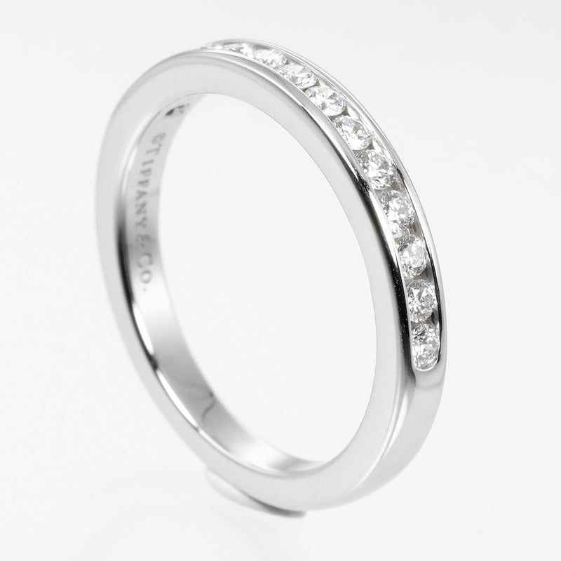 [Tiffany & co.]TIFFANY&Co.
 Poner el anillo / anillo de medio círculo medio 6 
 Modelo de 2.5 mm PT950 Platinum X Diamond aproximadamente 3.5 g de ajuste de medio círculo Damas A Rank