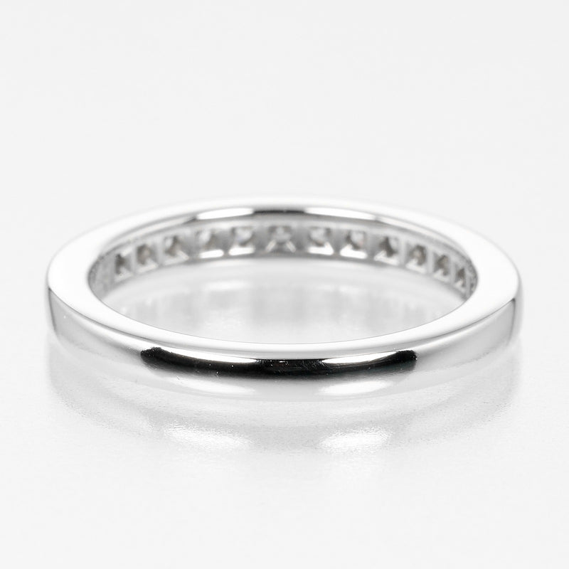 [Tiffany & co.]TIFFANY&Co.
 Poner el anillo / anillo de medio círculo medio 6 
 Modelo de 2.5 mm PT950 Platinum X Diamond aproximadamente 3.5 g de ajuste de medio círculo Damas A Rank