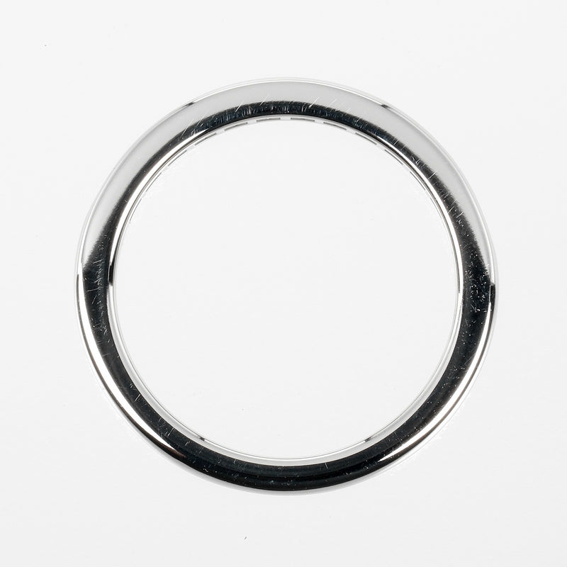 [Tiffany & co.] Tiffany 
 Réglage du demi-cercle n ° 6 Anneau / anneau 
 Modèle de 2,5 mm PT950 Platinum X Diamond environ 3,5 g de réglage de demi-cercle mesdames un rang