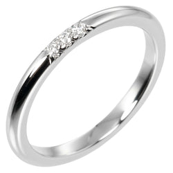 [Tiffany & co.]TIFFANY&Co.
 Anillo / anillo de banda clásica No. 9 
 2 mm Modelo PT950 Platinum x 3p Diamond aproximadamente 3.15 g Classic Band Ladies A Rank