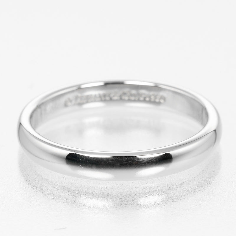 [Tiffany & co.] Tiffany 
 Band classique n ° 14.5 Anneau / anneau 
 Modèle de 3 mm PT950 Platinum Environ 4,9 g de groupe classique Mesdames A RANG